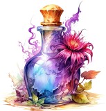 Cumpara ieftin Sticker decorativ, Sticluta Magica, Mov, 62 cm, 8525ST-15, Oem