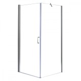 Cabină de Duș Pătrată Leziter Monica 90x90 cm Sticlă Securizată 6mm Crom Fără Cădiță 190cm
