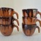 Set 6 cesti ceramice lucrate manual 6cm inaltime, Studio art