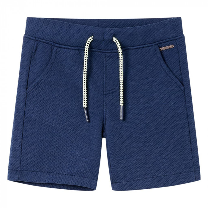 Pantaloni scurți pentru copii cu șnur, albastru &icirc;nchis, 92