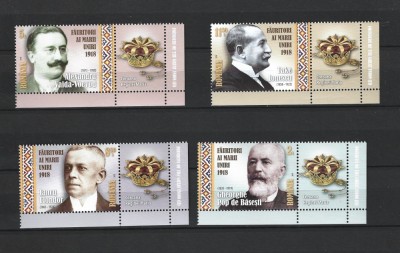 ROMANIA 2018 - FAURITORI AI MARII UNIRI - II, VINIETA 6, MNH - LP 2212b foto