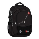 Ghiozdan scolar Majewski ST Right, BP01, X White, 4 compartimente, 43 x 32 x 21 cm