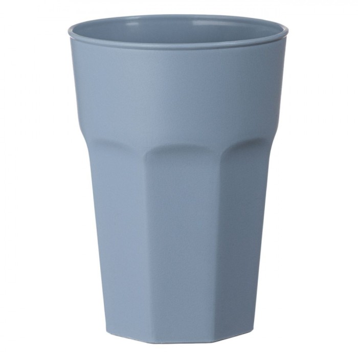 Pahar Plastic, 480 ml, Culoare Bleu Gri Mat, Potrivit Pentru Congelator și Mașina de Spălat Vase