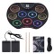 Set Tobe electronice digitale din Silicon cu pedale de picior, USB 9 USB 9 Padu-ri de tobe colorate, Negru