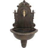 Chiuveta de gradina 44x21x75 cm, aluminiu, efect cupru, Strend Pro