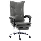 vidaXL Scaun de birou, antracit, piele ecologică