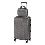 TraveLux Pro IV gurul&oacute;s bőr&ouml;nd szett sz&uuml;rke