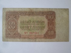 Cehoslovacia 10 Korun 1953 foto