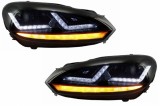 Faruri Osram LED compatibil cu VW Golf 6 VI (2008-2012) GTI Rosu LEDriving Semnal Dinamic LEDHL102-GTI