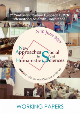 Working Papers Volume - 3rd Central and Eastern European LUMEN International Scientific Conference New Approaches in Social and Humanistic Sciences, N foto