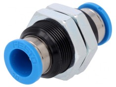 Racord Push-In Filetate Alamă Nichelată -0,95&divide;6bar