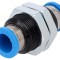Racord Push-In Filetate Alamă Nichelată -0,95&divide;6bar