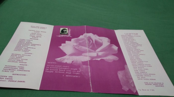 INVITATIE AMINTIRE ABSOLVENT LICEUL AGROINDUSTRIAL ILIA CLASA XII B PROFIL AGRONOM-MECANIZATOR PROMOTIA 1986 -1987