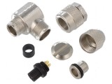 Conector: M9 mufă mamă aurit IP67 PIN: 5