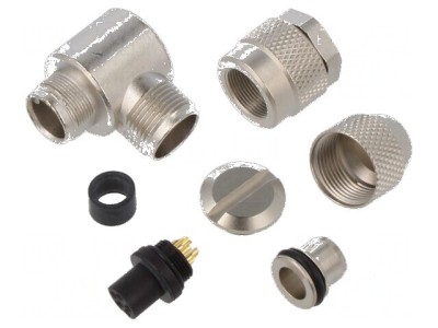 Conector: M9 mufă mamă aurit IP67 PIN: 5 foto