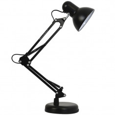 Lampa birou, manichiura, ajustabila, picior, prindere masa, neagra, Totokita®