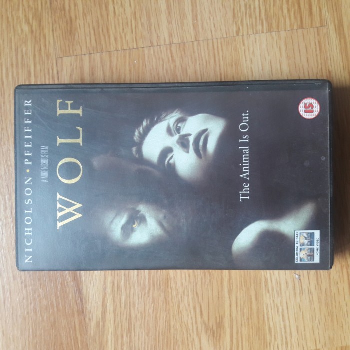 ✅ CASETĂ VIDEO VHS FILM WOLF JACK NICHOLSON MICHELLE PFEIFFER