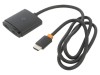 Adaptor HDMI 2.0 HDMI soclu x2, HDMI mufă 1m negru - Adaptor HDMI 2.0 pentru conectare la două dispozitive HDMI