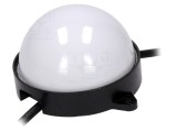 Banda LED RGB IP68 12 diode 5050 24V DC 180&deg; &Oslash;100mm WORLDSEMI HC-F24V-F100-12L-WS2811 Milky White 10 buc