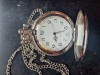 Ceas de buzunar quartz, diametru 45mm, lant 30cm, electronic, stare perfecta