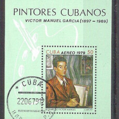Cuba 1979 Paintings, perf. sheet, used AA.010