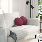 vidaXL Perne de Șezut 2 pcs Roșu Vin &Oslash;30 x 13 cm țesătură 42014086