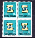 TSV$ - 1969 LP 698 ORGANIZATIA INTERNATIONALA A MUNCII BLOC X 4 MNH/** LUX, Nestampilat