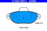 ATE 13.0460-3950.2 set placute frana,frana disc