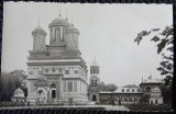 Carte postala, Manastirea Curtea de Arges cu Palatul Regal, 1938