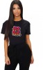 Tricou dama negru - Keep it real - M, THEICONIC