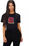 Tricou dama negru - Keep it real - XL, THEICONIC