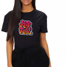 Tricou dama negru - Keep it real - L