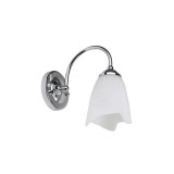 Aplica Silvia Crom+Alb 1xE27 60W