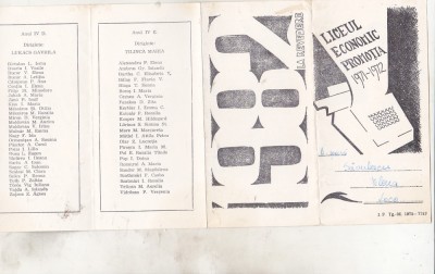 bnk div Invitatie Liceul Economic Targu Mures revedere 1982 foto