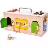 Cutie Montessori cu incuietori - Lock Box