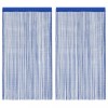 VidaXL Draperii cu franjuri, 2 buc., 100 x 250 cm, albastru 132406