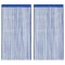vidaXL Draperii cu franjuri, 2 buc., 100 x 250 cm, albastru