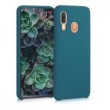 Husa pentru Samsung Galaxy A40, Silicon, Verde, 49091.57, Carcasa