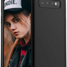 Husa Samsung Galaxy S10 Plus FullBody Negru acoperire 360 cu folie protectie