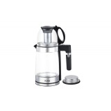 Set fierbator electric+ceainic Floria ZLN1757 cu infuzor pentru ceai, Putere 1500W, Capacitate 1.8L+1.2L, Sticla