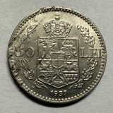 50 Lei 1937 Nichel, Romania, a UNC, Demonetizata