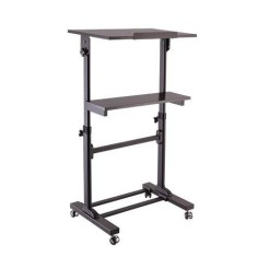 Stand mobil Blackmount Workstation ajustabil pentru calculator proiector WST01A foto