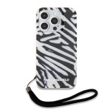 Husa pentru iPhone 15 Pro Max - Karl Lagerfeld IML Luxury (KLHCP15XHZBPKCCK) - Zebra Pattern&amp;Cord