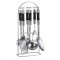 Set ustensile bucatarie inox cu suport 7 piese Bohmann BH7762