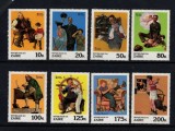 Zaire 1981 - Picturi Norman Rockwell, arta, serie neuzata