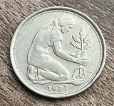 C50 - Moneda foarte veche - Germania - 50 pfennig - 1977 litera F
