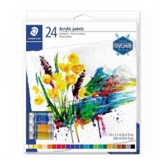 Culori acrilice Staedtler set 24 tuburi
