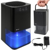Dezumidificator de aer, 7 culori LED de fundal, temporizator, rezervor 1400 ml, 36 W, maner, negru