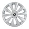 Set 4 Capace Roti Autohelix MSA&reg; potrivite jantelor de 14 inch, pentru Skoda Alb Negru model Delta Gray