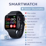SMARTECH SmartWatch cu Senzor Glucometru, BIA, EKG, Ritm Cardiac, Nivel Oxigen, Tensiune Arteriala, Temperatura Corporala, Acid Uric, Calculator S859